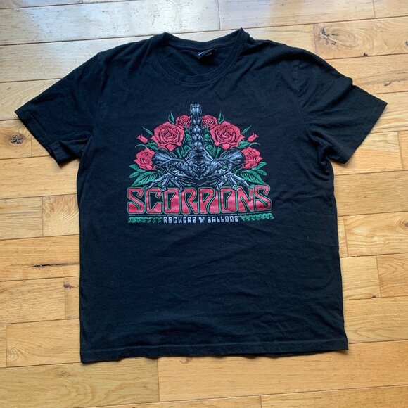 Scorpions “Rockers N’ Ballads” Band Tee | Black Graphic T-Shirt | Size Medium - Picture 2 of 9